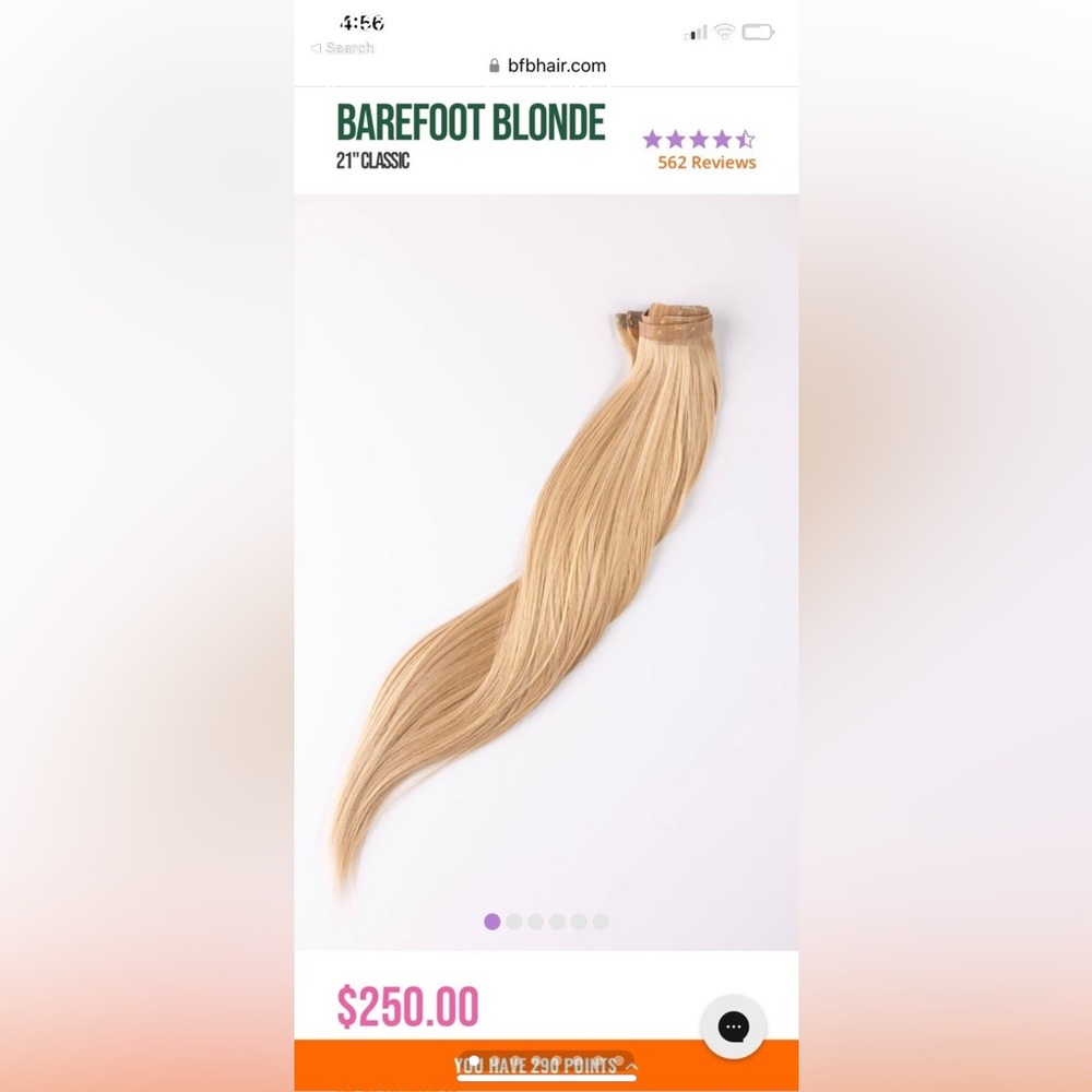 Barefoot blonde 21 inch extensions